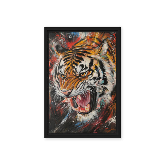 Roaring Tiger Modern Art Digital Print