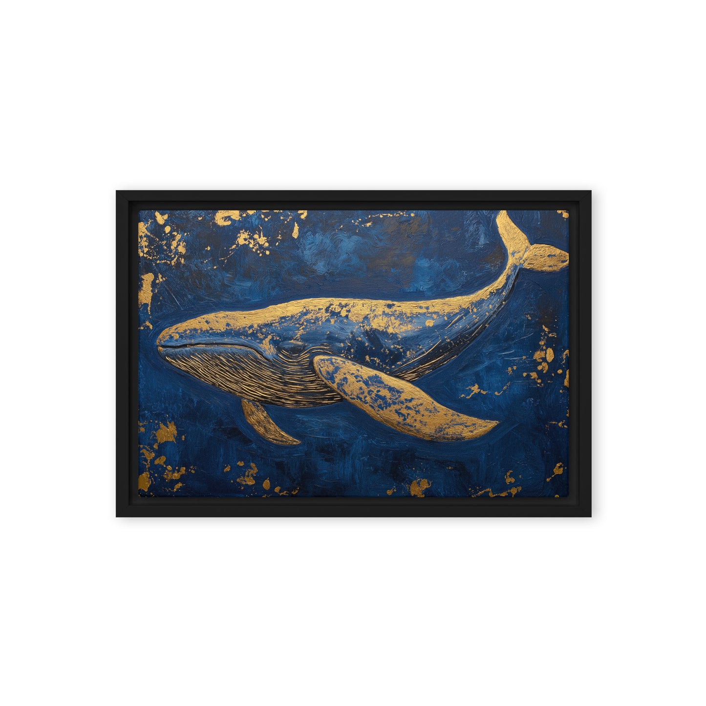 Blue Whale Modern Art Digital Print