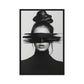 Woman Portrait Minimalist Art Framed Canvas