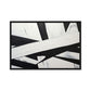 Black White Geometrical Art Framed Canvas