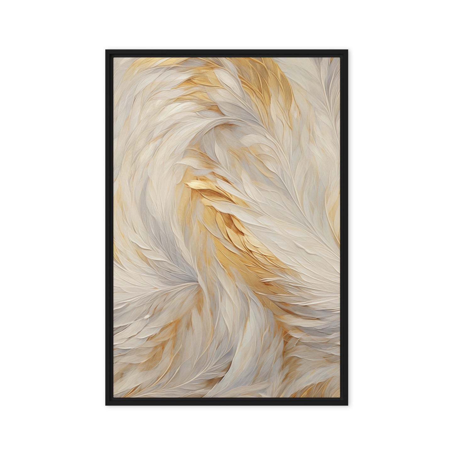 Feathers Fine Art Framed Canvas