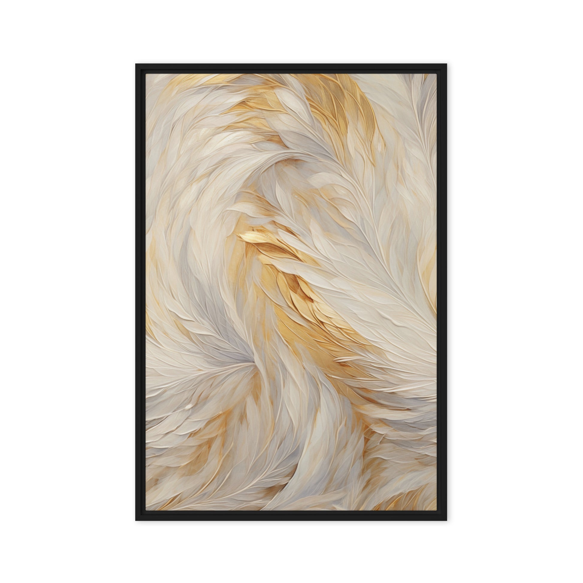 Feathers Fine Art Framed Canvas