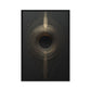 Eclipse Black Gold 3D Art Famed Canvas