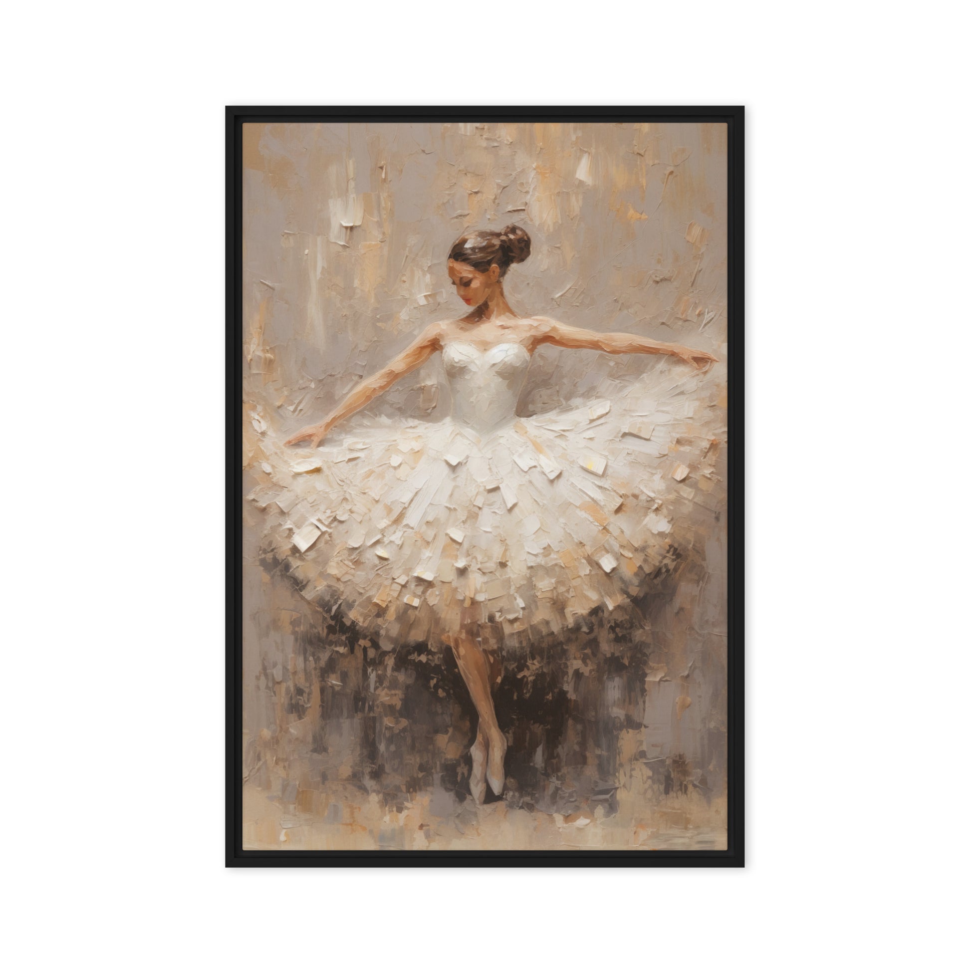 Ballerina Modern Art Framed Canvas