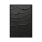 Black Minimalist Textured Art Framed Canvas