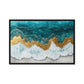 Ocean Arial View Modern Art Framed Canvas