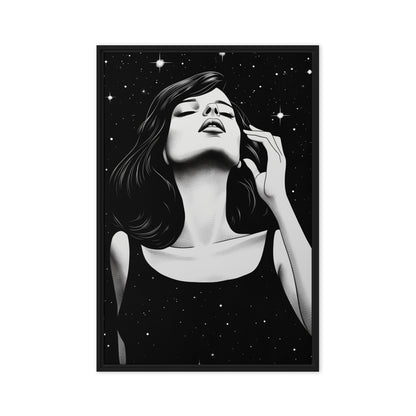 Space Woman Pop Art Digital Print