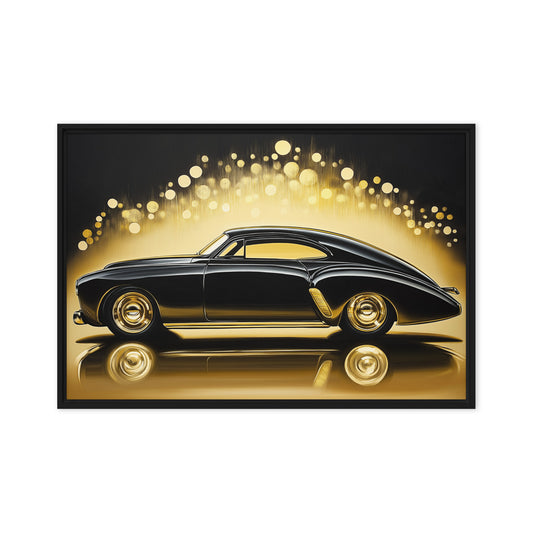 Luxury Retro Car Framed Canvas