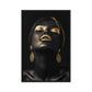 African Beauty in Gold Framed Canvas