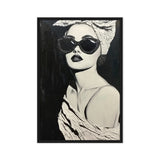 Woman Fashion Art Framed Canvas