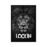 Lion Motivational Art Framed Canvas