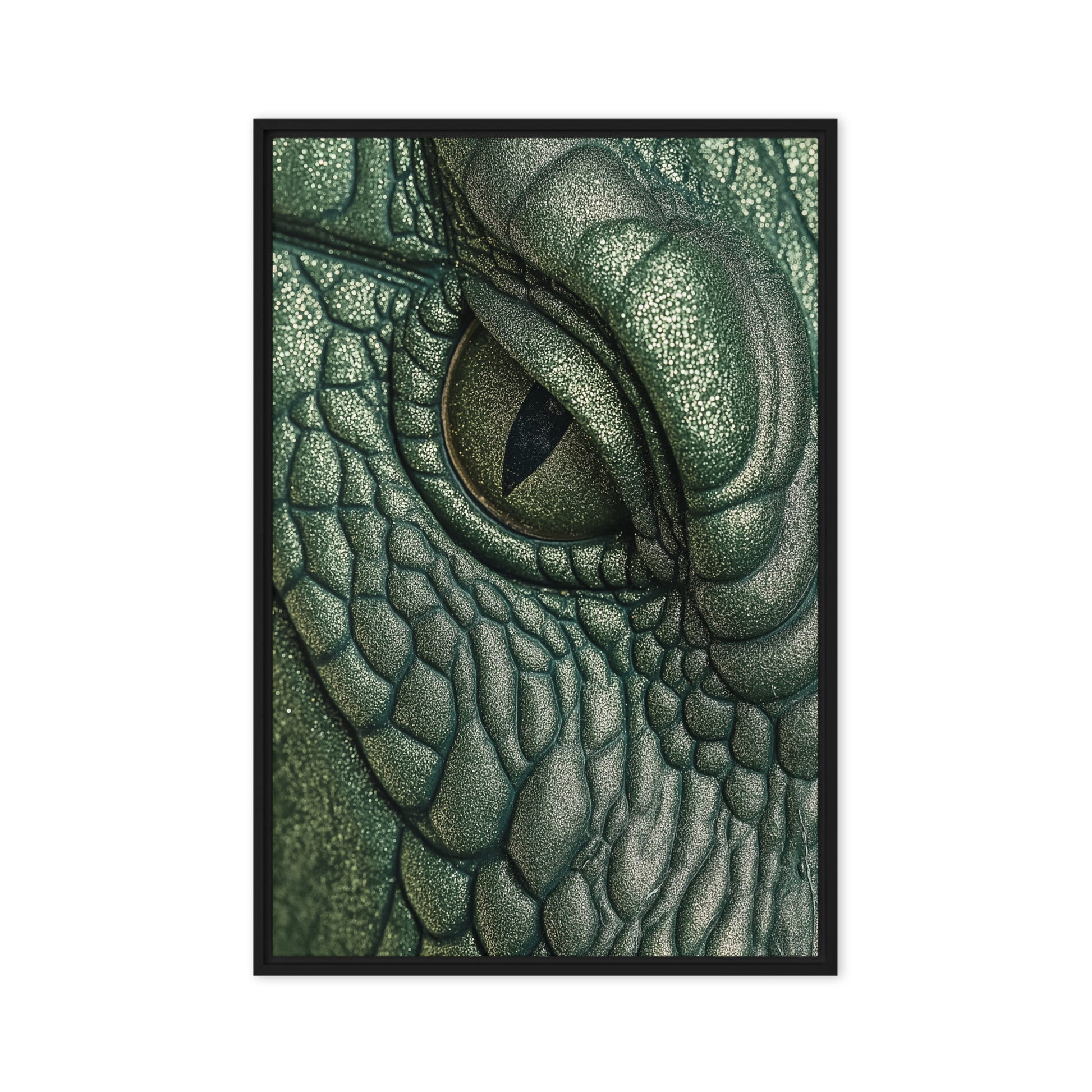 Crocodile Eye Framed Canvas