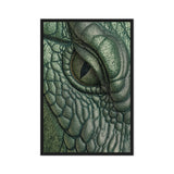 Crocodile Eye Framed Canvas