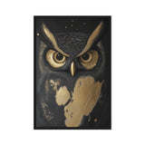 Owl Modern Art Framed Canvas