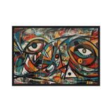 Picasso Style Art Framed Canvas