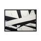 Black White Geometrical Art Framed Canvas