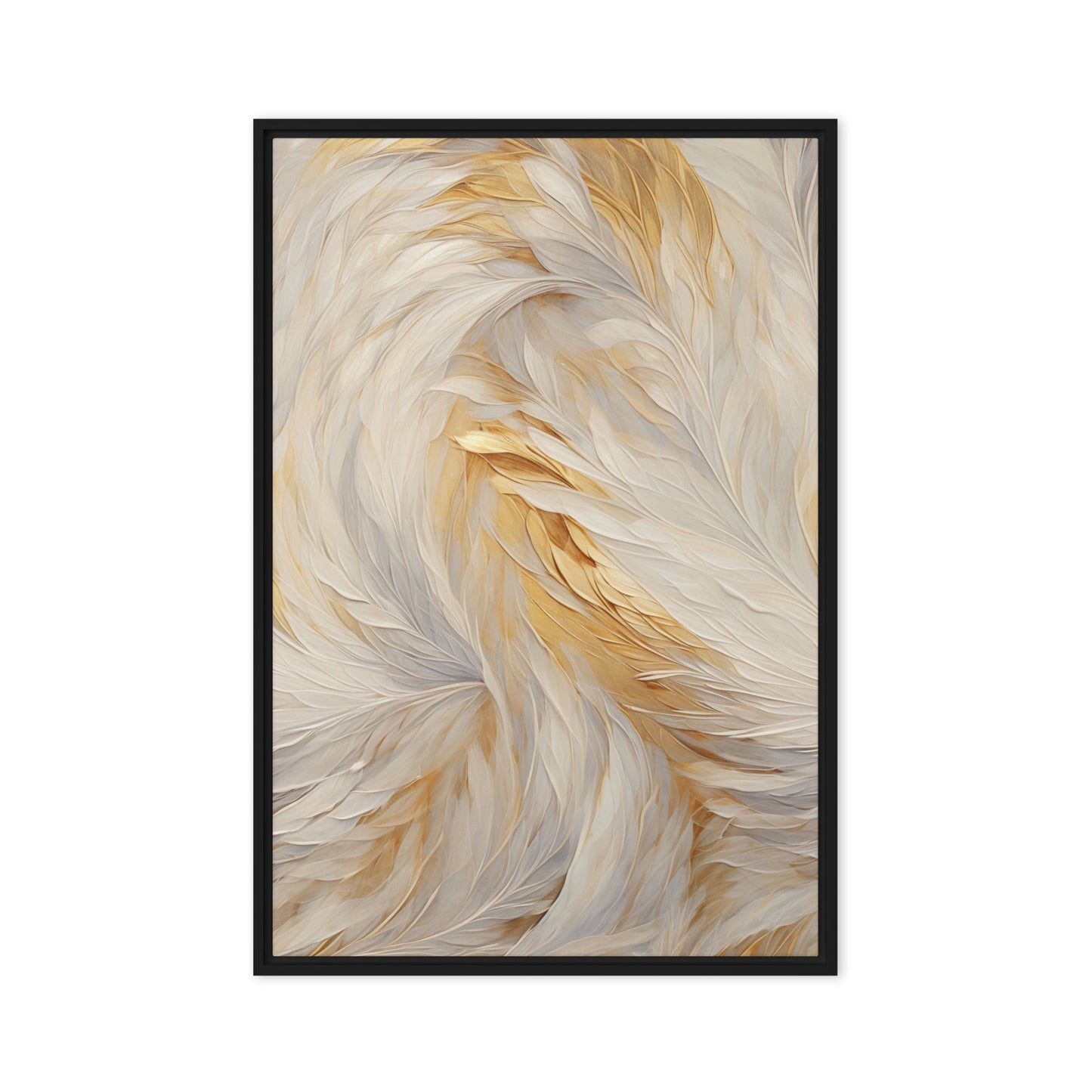 Feathers Fine Art Framed Canvas