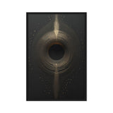Eclipse Black Gold 3D Art Famed Canvas