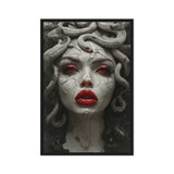 Mesmerizing Medusa Gorgon Framed Canvas