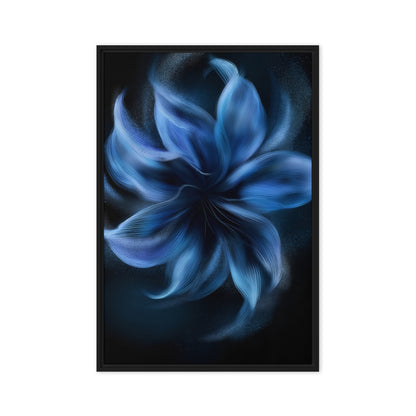 Blue Flower Minimalist Art Digital Print