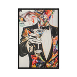 Martini Cocktail Surreal Art Framed Canvas