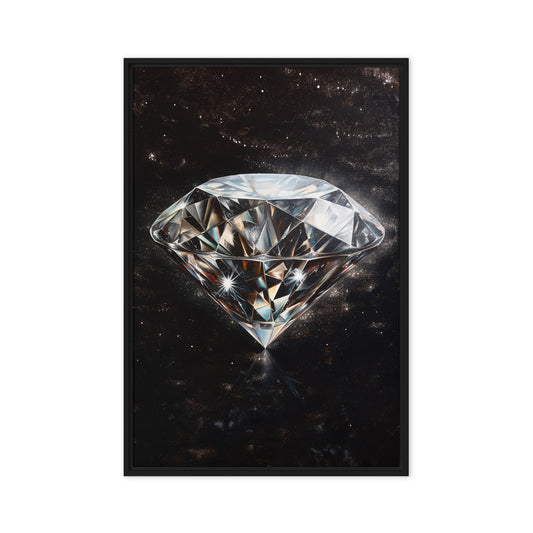 Shining Diamond Framed Canvas
