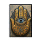 Hamsa Hand Religious Art Framed Canvas