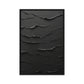 Black Minimalist Textured Art Framed Canvas