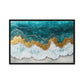 Ocean Arial View Modern Art Framed Canvas