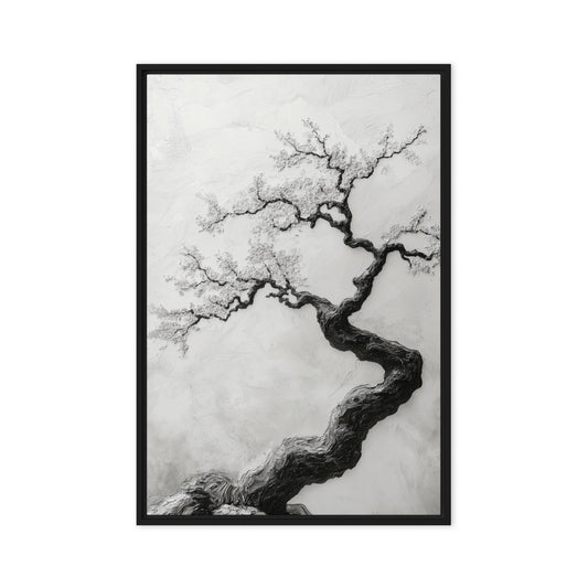 Sakura Wabi Sabi Art Framed Canvas
