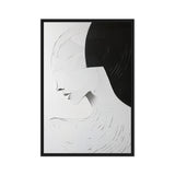 Portrait Minimalist Art Framed Canvas