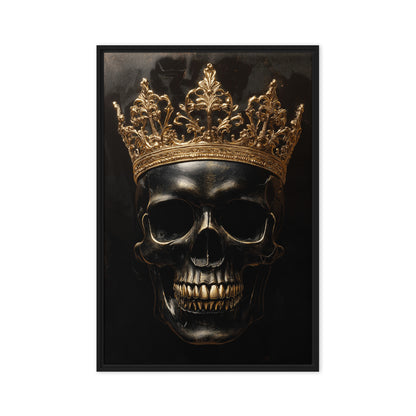 Skull with Golden Crown Gothic Art Digital Print