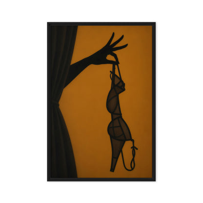 Lingerie Bra Silhouette Digital Print - PaintFu