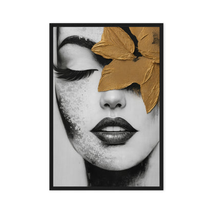 Woman Face Portrait Modern Art Digital Print - PaintFu