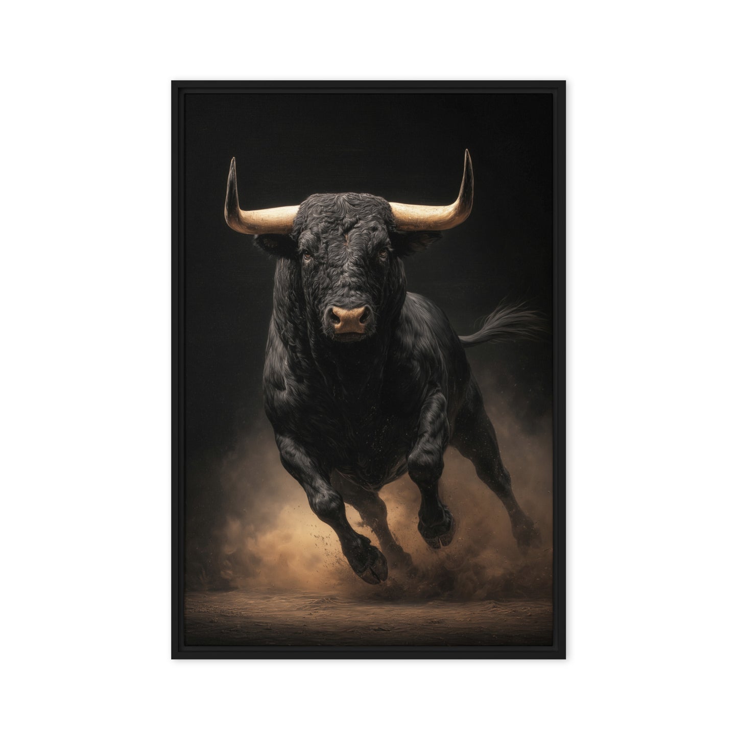 Black Bull Modern Art Digital Print - PaintFu