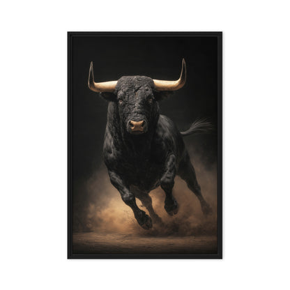 Black Bull Modern Art Digital Print - PaintFu