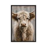 Highland Cow Rustic Art Digital Print - PaintFu