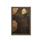 Spiral Black and Gold Modern Art Framed Canvas