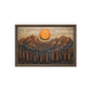 Landscape Wood Art Framed Canvas