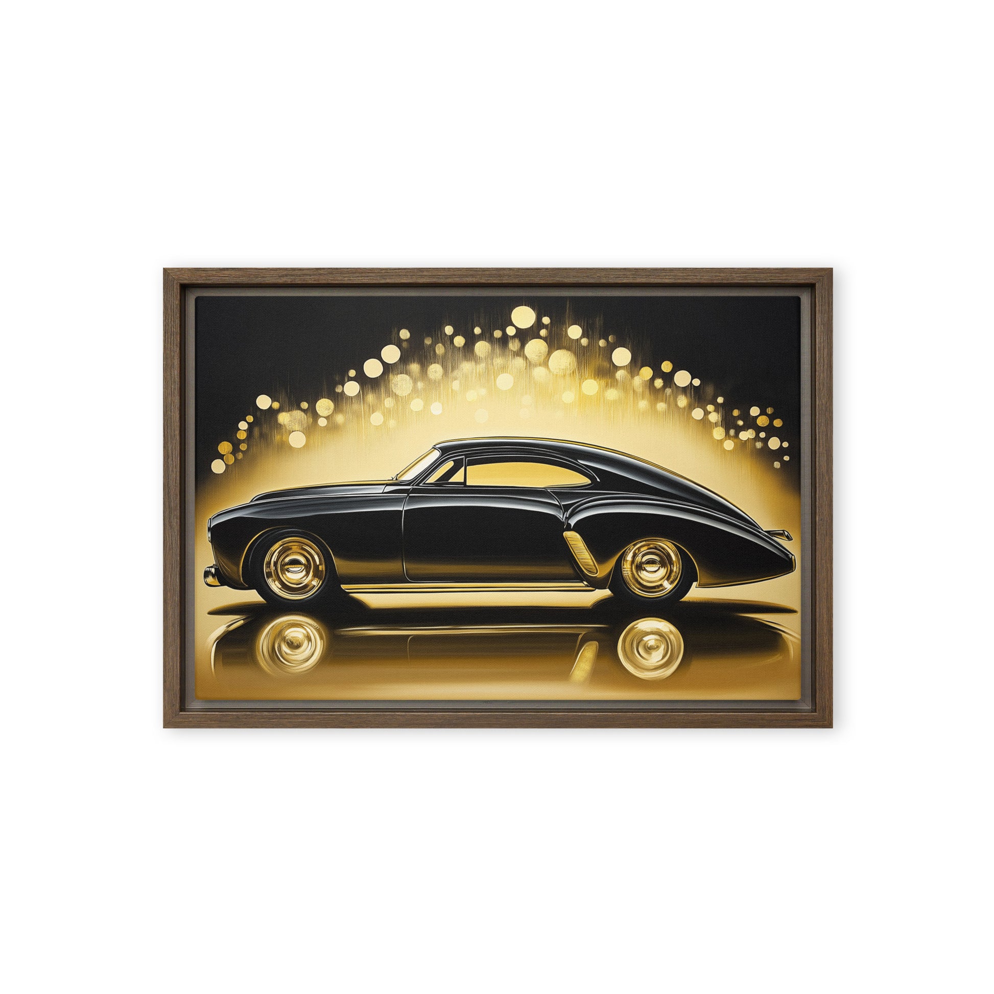 Luxury Retro Car Framed Canvas