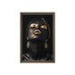 African Beauty in Gold Framed Canvas