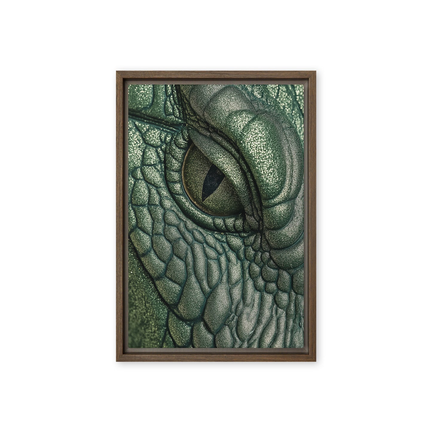Crocodile Eye Framed Canvas