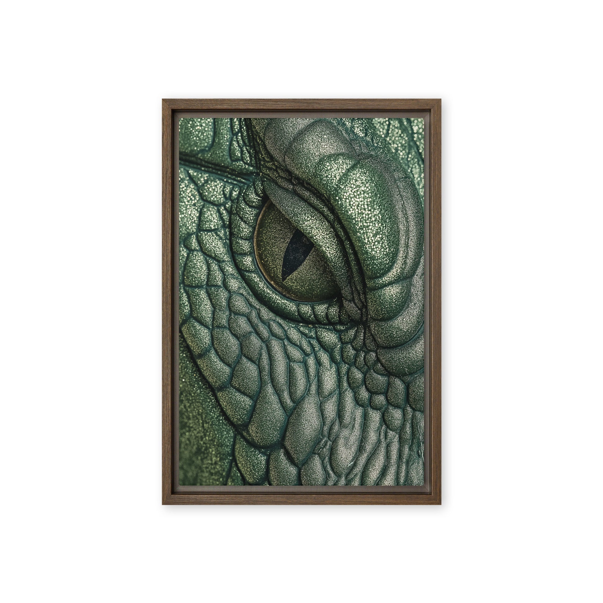 Crocodile Eye Framed Canvas