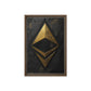 Ethereum Crypto Art Framed Canvas