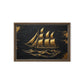 Sail Ship Nautical Art Framed Canvas