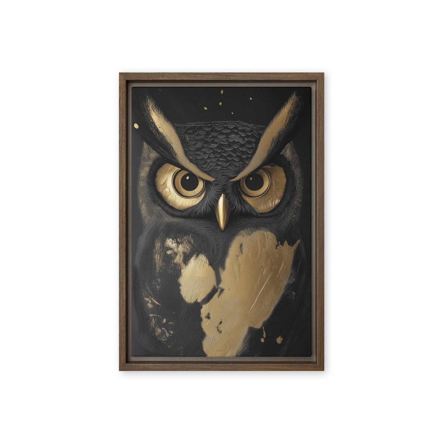 Owl Modern Art Framed Canvas