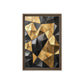 Black Gold Geometric Art Framed Canvas