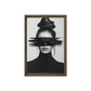 Woman Portrait Minimalist Art Framed Canvas