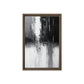 Black White Grey Abstract Art Framed Canvas