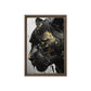 Black Panther In Gold Framed Canvas